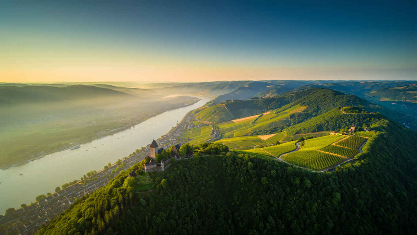 Rheintal Panorama — Deutschland Naturreisen