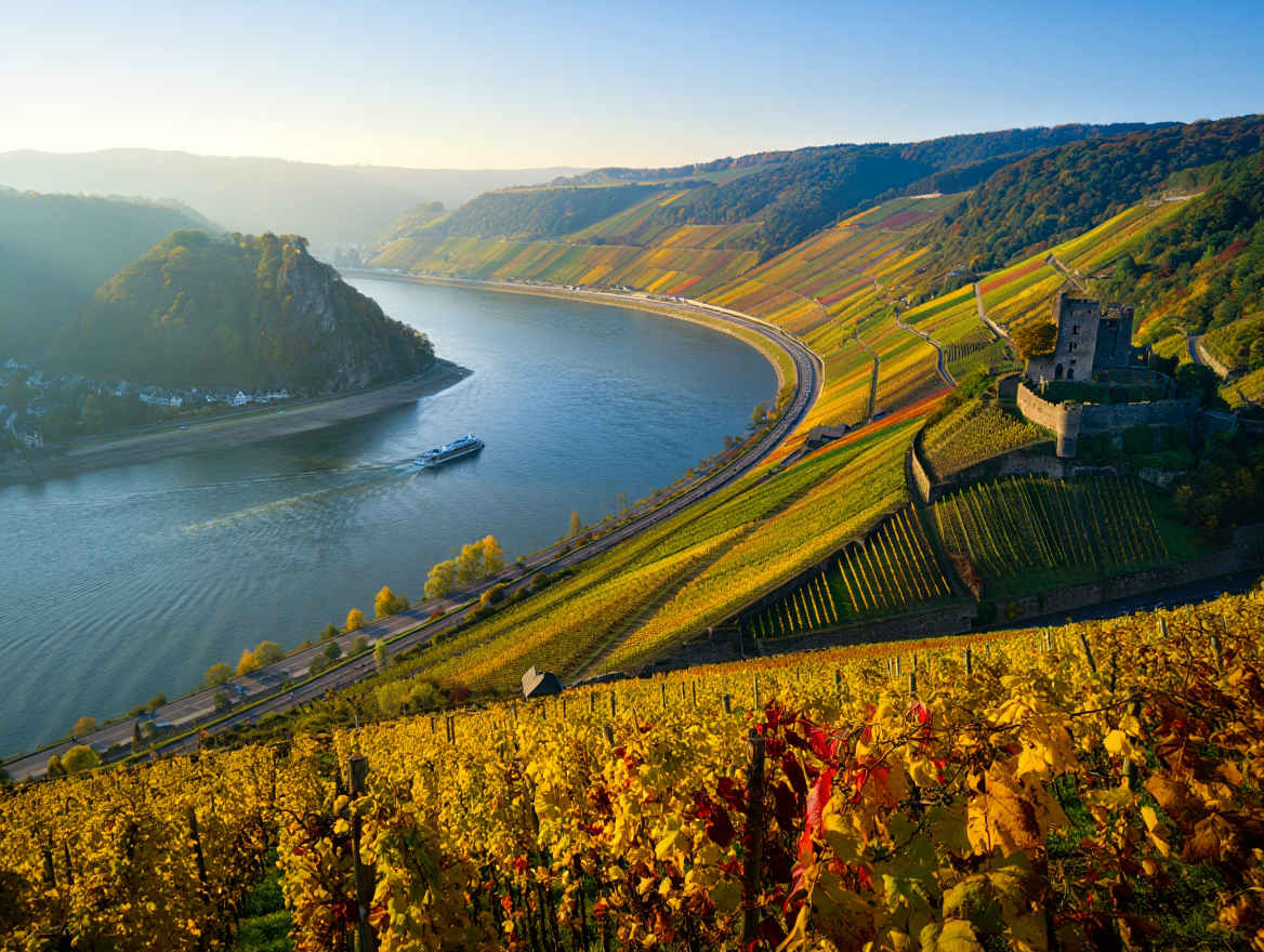 Rheintal Panorama — Deutschland Reiseziel